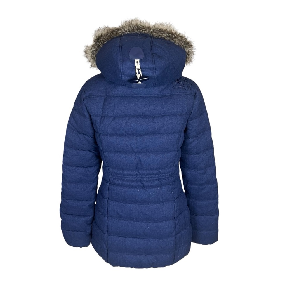 SUPERDRY Fur Hooded Padded Duffle Parka Jacket Women Size S - Picture 4 of 11